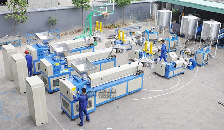 Plastic Recycling Machine/Plastic Extruder/Strand PP PE Pet Granulating Machine Line