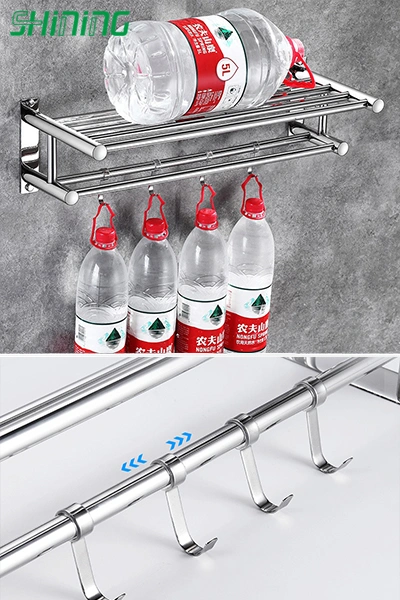 European Style Towel Rack with 304 Stainless Steel for Hotel