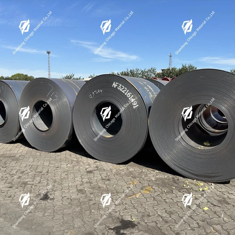 Classe comercial 5 mm - 20 mm MS aço carbono ferro Metal Coil SPHC Bobinas de aço laminado a quente Ss400 Q235 Q345 em aço macio HRC Fita de aço/folha/bobinas HR