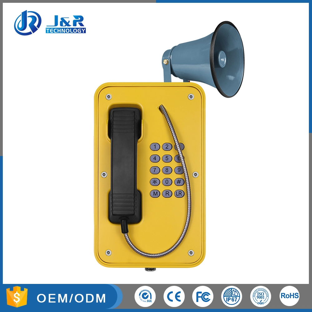 IP66-IP67 Resistente al agua SIP teléfonos GSM para trabajo pesado con precio razonable.