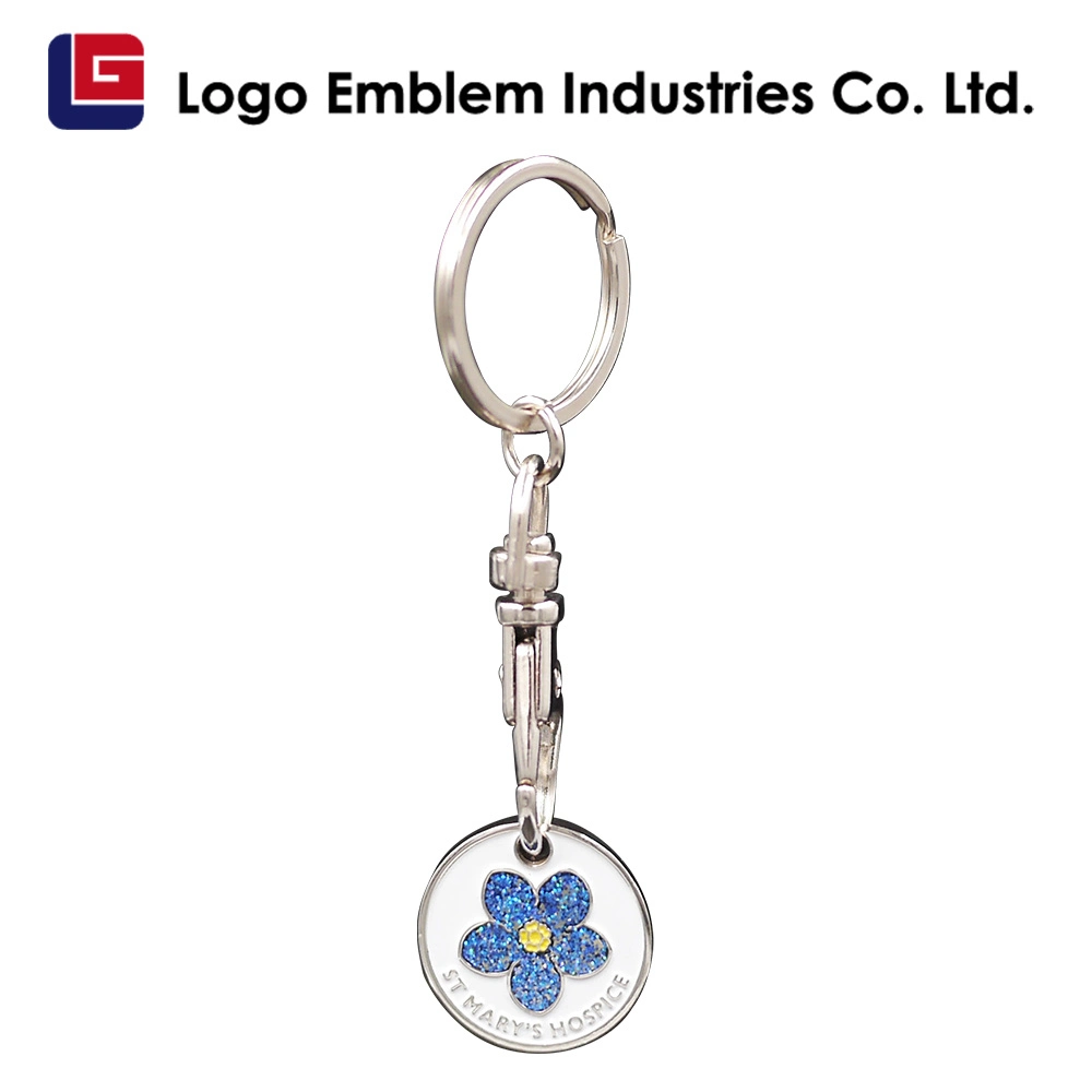 Custom Logo Blank Metal Flat Key Ring