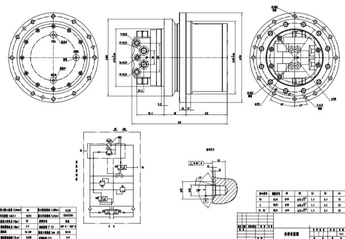 HD820 HD820-2 HD820-3 HD820-5 Excavator Swing Gearbox Swing Drive Motor Heavy Equipment Parts