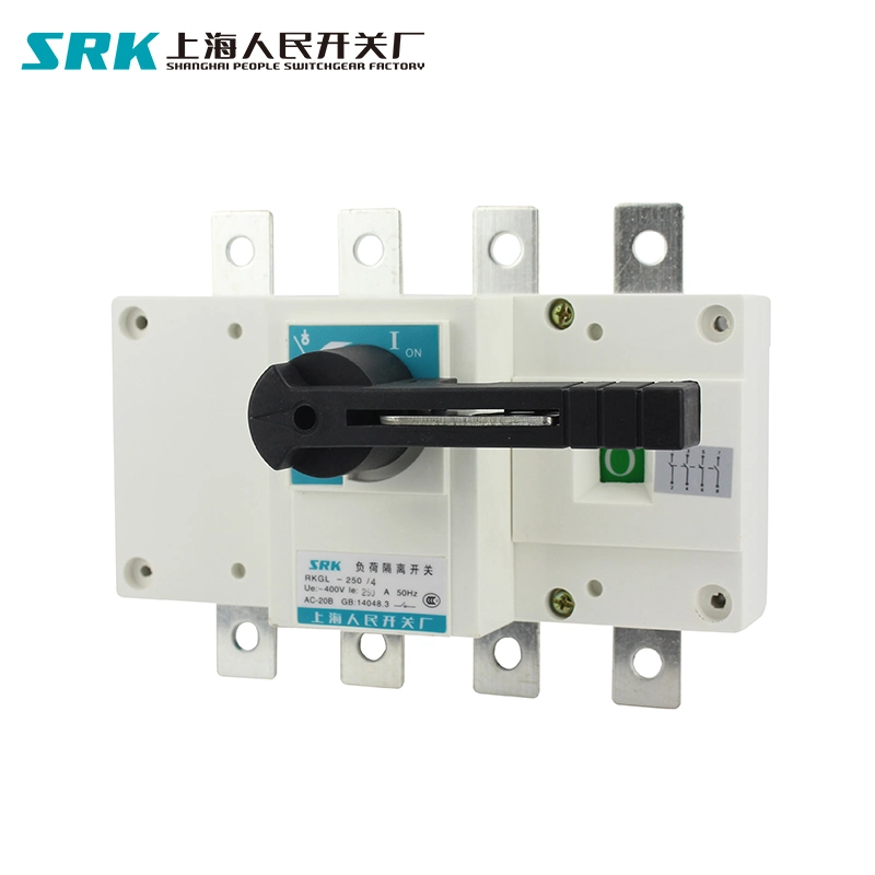 Hgl 3p 4p 200A 250A 315A 400A Indoor Operation Manual Isolation Changeover Transfer Switch