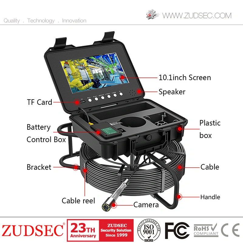 10-Zoll-Überwachungskamera Für Kanalleitungen