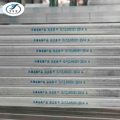 Gi Carbon Square Steel Pipes Welded Tube Tianjin Factory