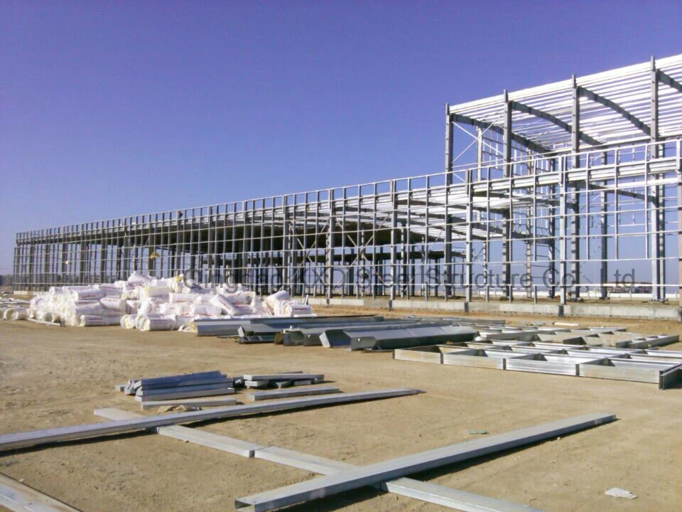 Glvanized Frame Steel Structure Construction Warehouse Building (KXD-SSW2011)