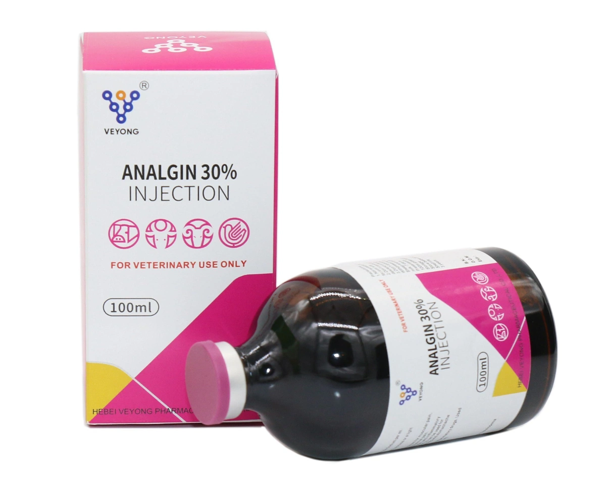 Pharmaceutical Veterinary Medicine 30% Analgin Injection Drugs for Animal