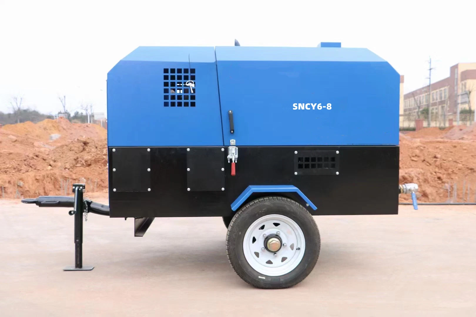 Las máquinas de perforación de pozos de agua China Motor Diesel compresor de aire portátil