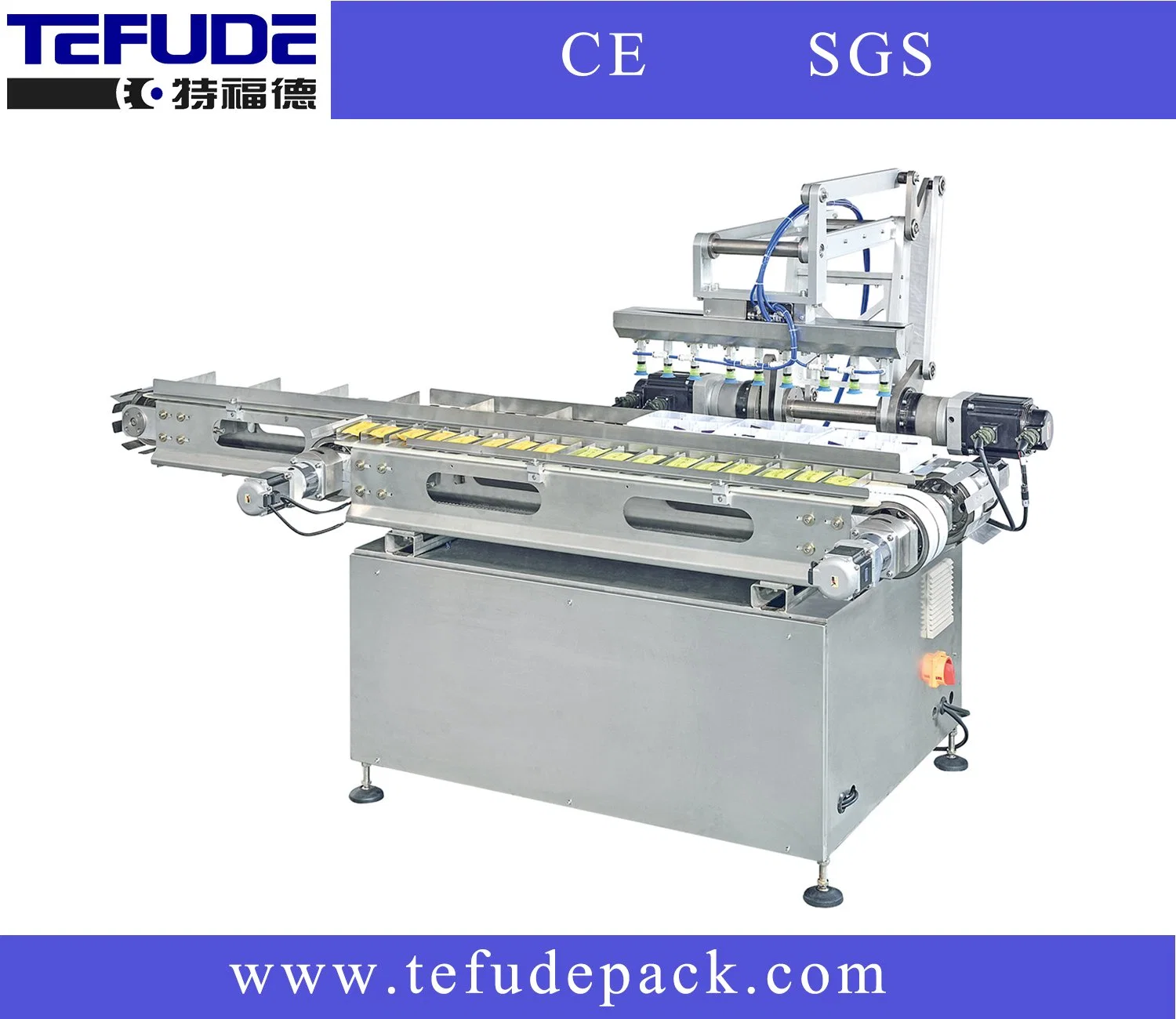 Automatic Flow Packaging Machine Automatic Robot Pick and Place Food Package Secondary Packing