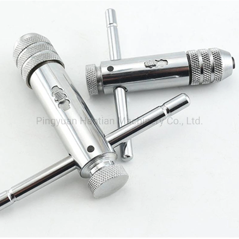 Hand Tool Adjustable Ratcheting T-Handle Tap Wrench M5-M12 Reamer Hand Ratchet Tool