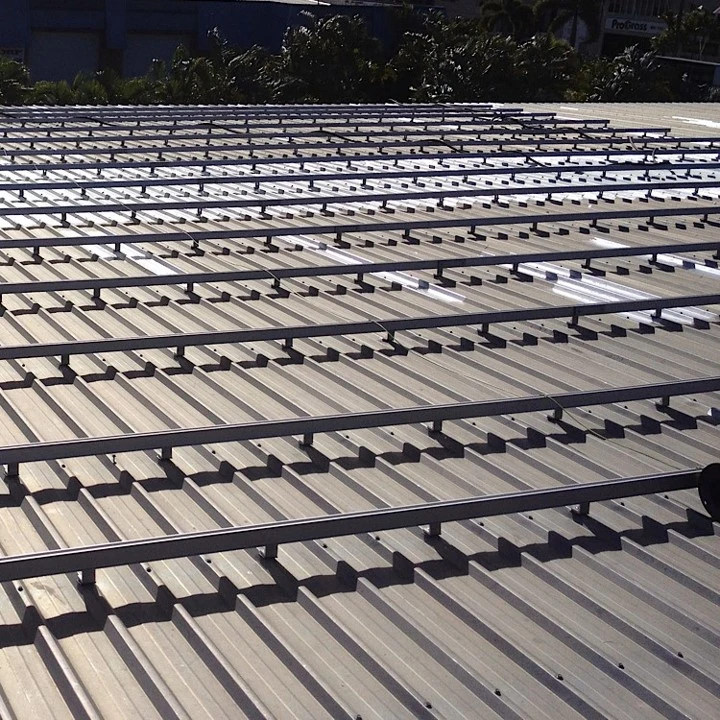 Corrugated Roof Photovoltaic Install Mounting System Solar Frame Racking Metal Structure