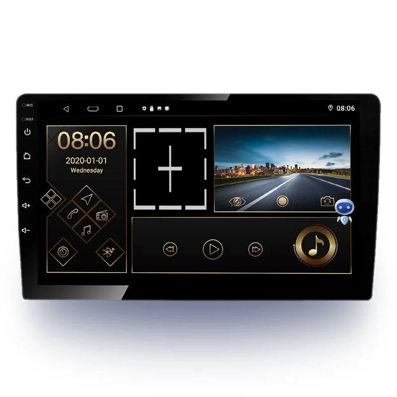 1 DIN universal IPS 1024*600 La pantalla táctil Android 2 +32g Bt/GPS/WiFi /Mirror Link/AM/Carplay/DSP Navegador GPS para coche