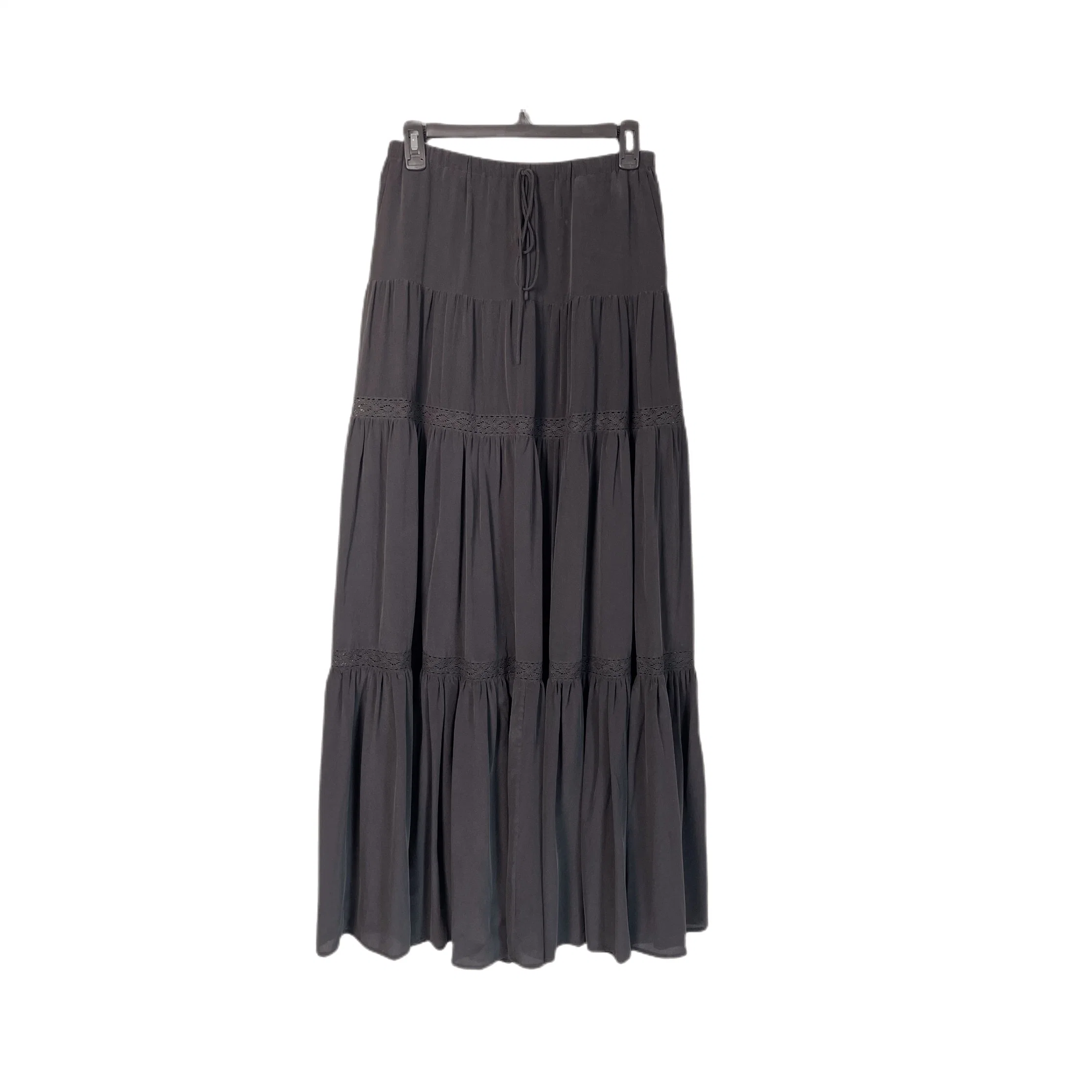 The latest High Waist Silk Cdc Sandwash Women Summer Long Maxi Skirt