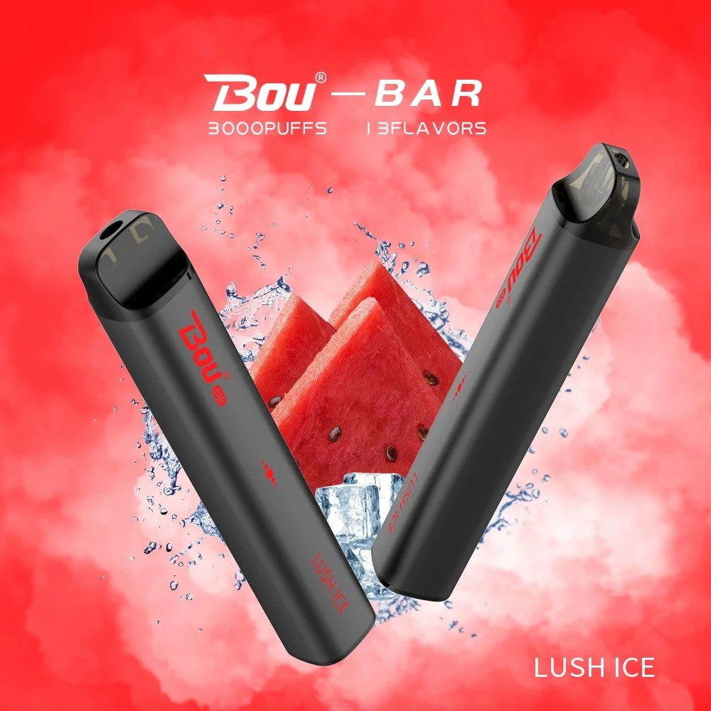 3000 Puffs Bou Bar Eletronico Vaporizador Mesh Coil No-Rechargeable Disposable E Cigarette