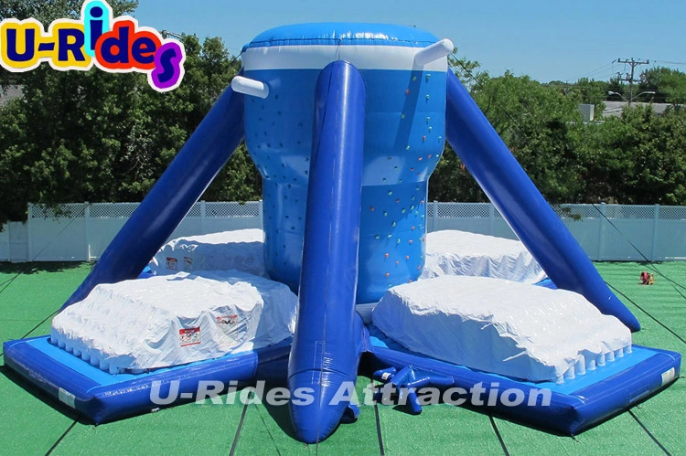 Giant Inflatable Free Klimb Inflatable climbing wall with inflatable air mat