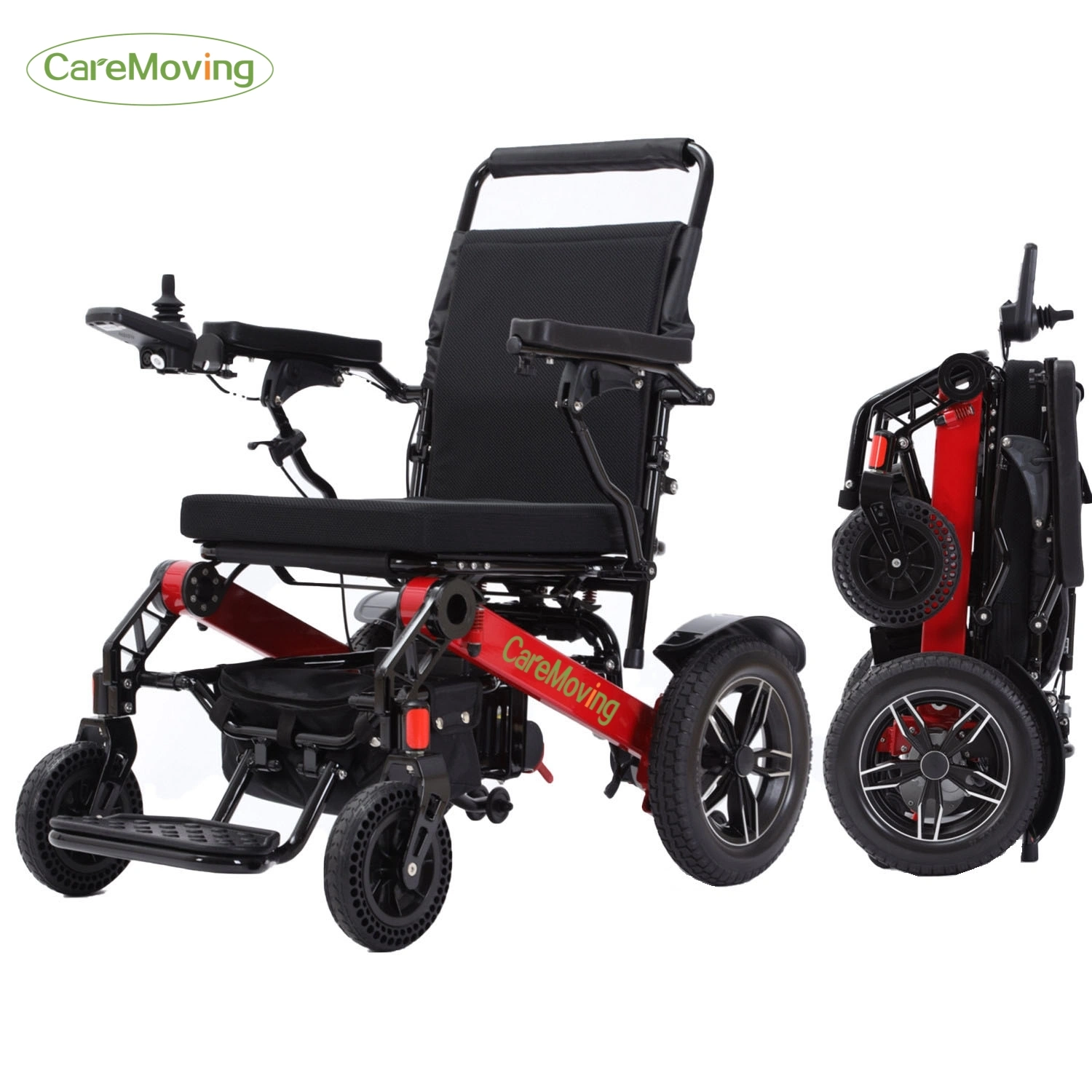 2022 High Quality Comfortable Disabled Ultralight Folding Electric Mobility Wheelchair for Travel