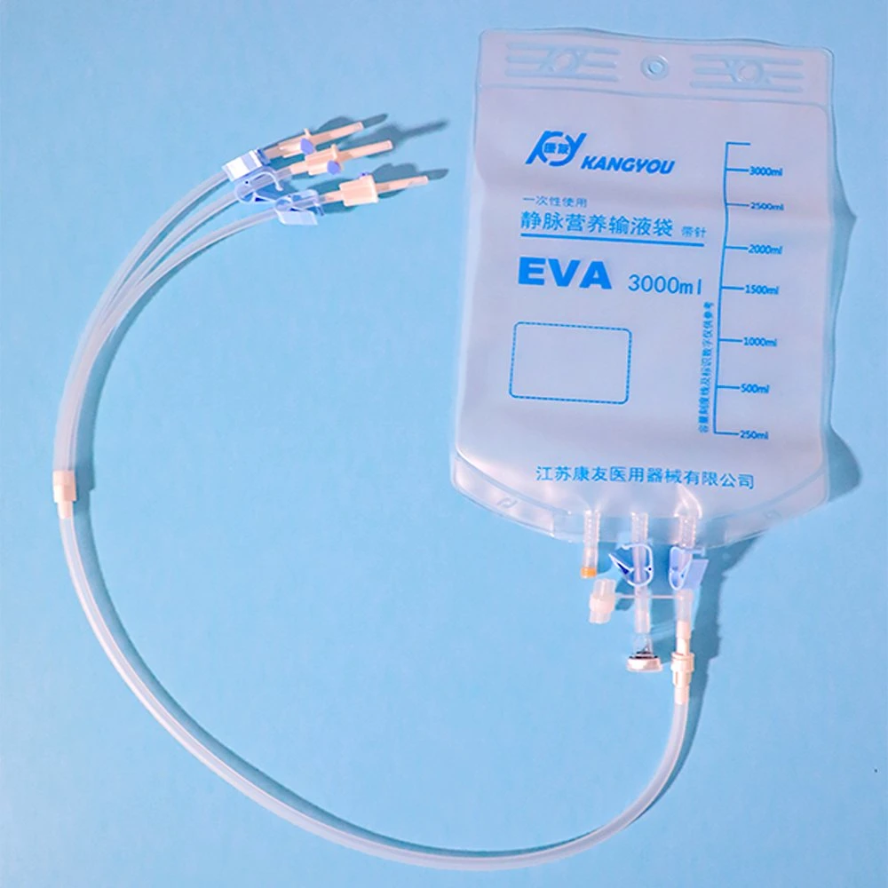 Hot Sales in The Medical Industry Single Use C-Type Soft Blister Package Intravenous Nutrition Infusion Bag with Needle