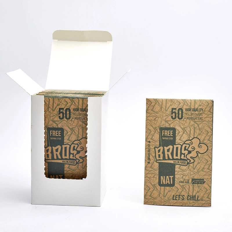 Bros Special Design Purse Rolling Paper White Paper and Brown Tips