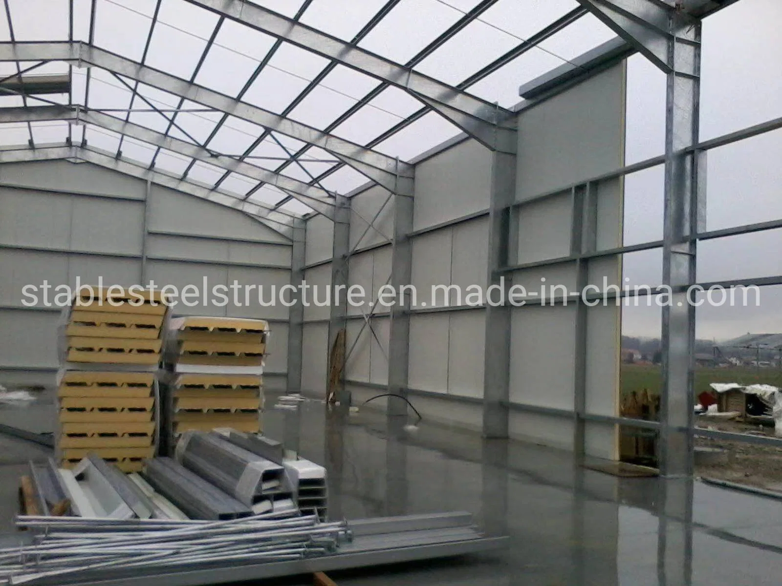 Gable Frame Light Metal Building Prefabricated Industrial Steel Structure Warehouse Construction