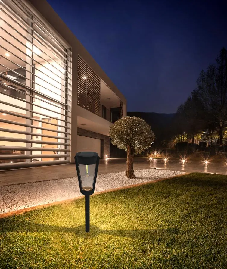 IP65 Wasserdichte Solar-LED-Post Licht im Freien Solar Spiker Garten Rasenlicht