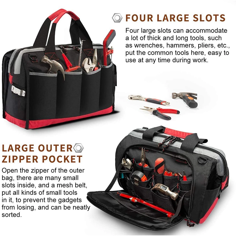 Heavy Duty Roomy Canvas Electric Tool Kit Organizer Shoulder Bag