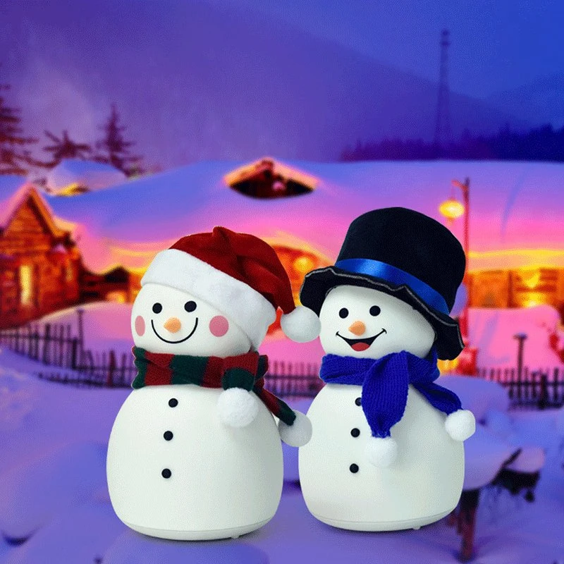 Creative Couple Lamparas Silicone Lamp LED Christmas Lamp Kid's Room Decor Night Light