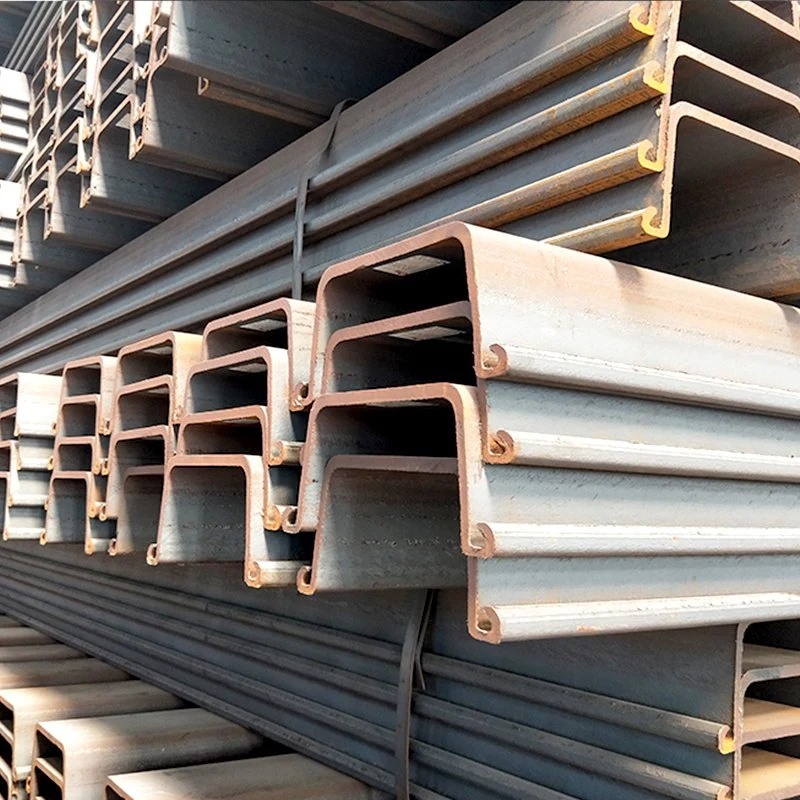 Sy290, Sy390 JIS A5528 400X100X10.5mm Type 2 Hot Rolled U Type Steel Sheet Pile for Construction