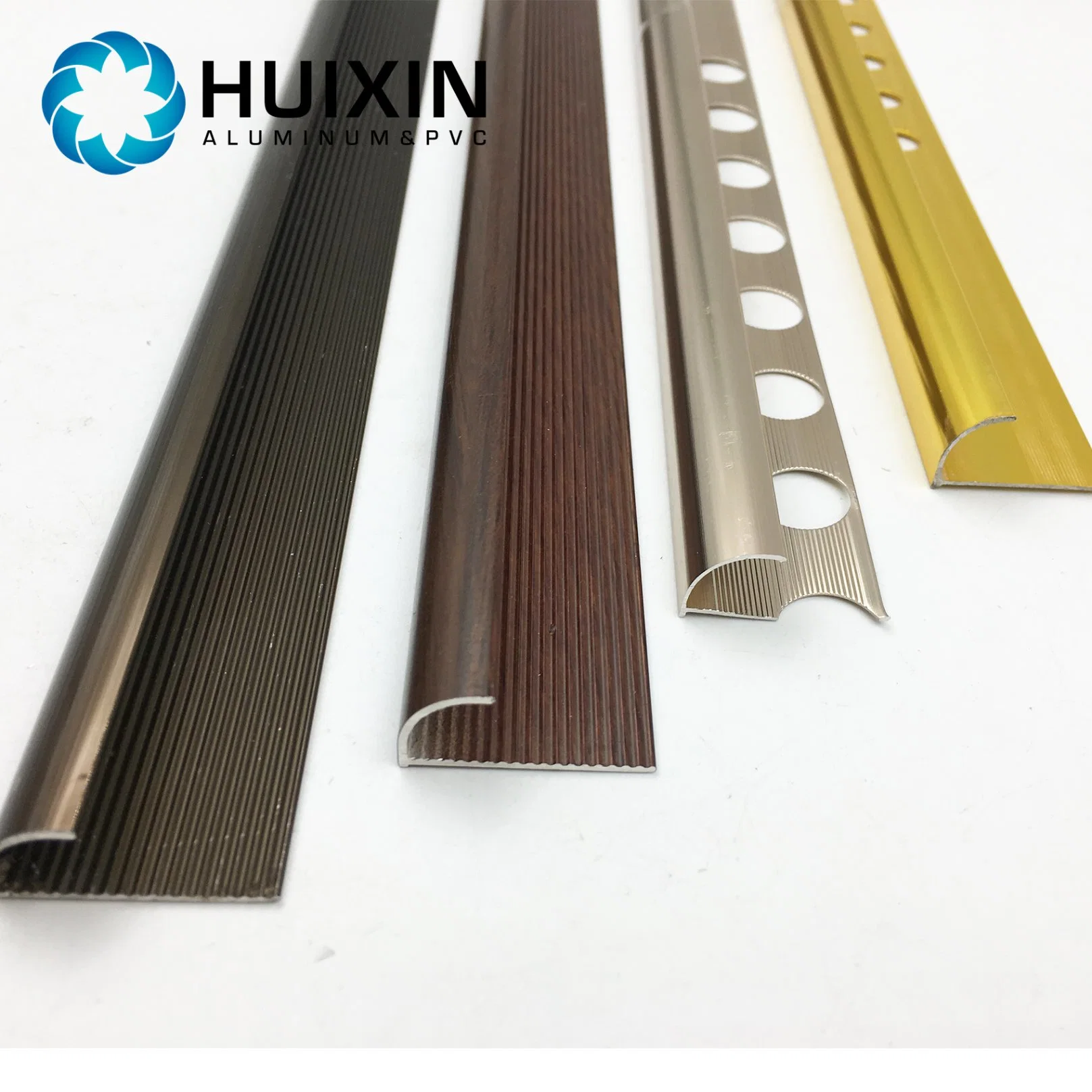 Custom Modern Style Anodized Aluminum Tile Edge Trim Extrusion Corner Profiles