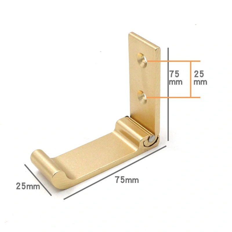 Foldable Metal Living Room Wardrobe Clothes Hidden Hook Kitchen Wall Bracket Hook