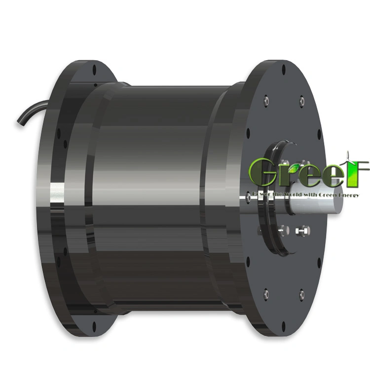 Flujo axial sin escobillas/tres fases ac magnético permanente síncrono de baja velocidad/rpm Precio alternador/generador para aerogenerador