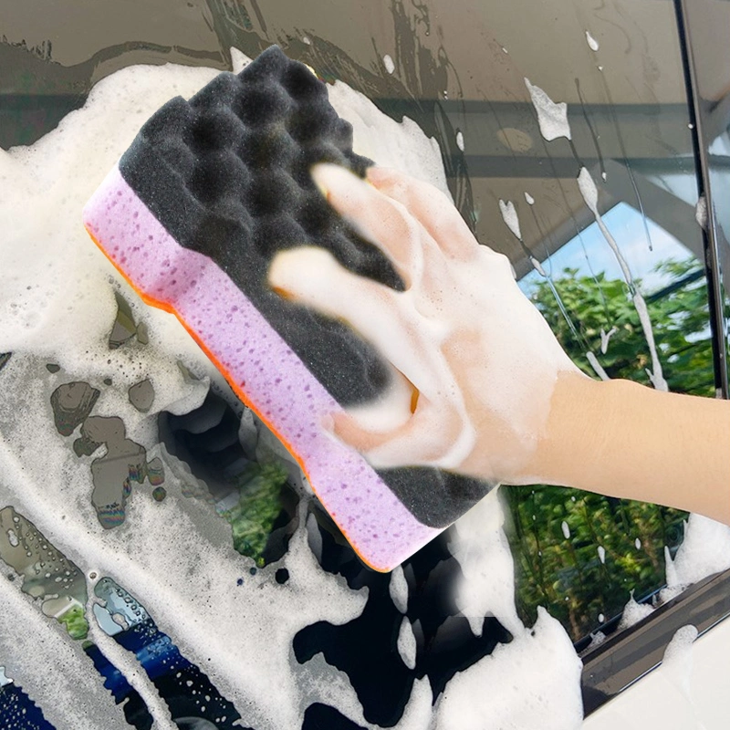 Wear-Resistant and Durable Easy Descaling Composite L-Shaped Car Wash Sponge