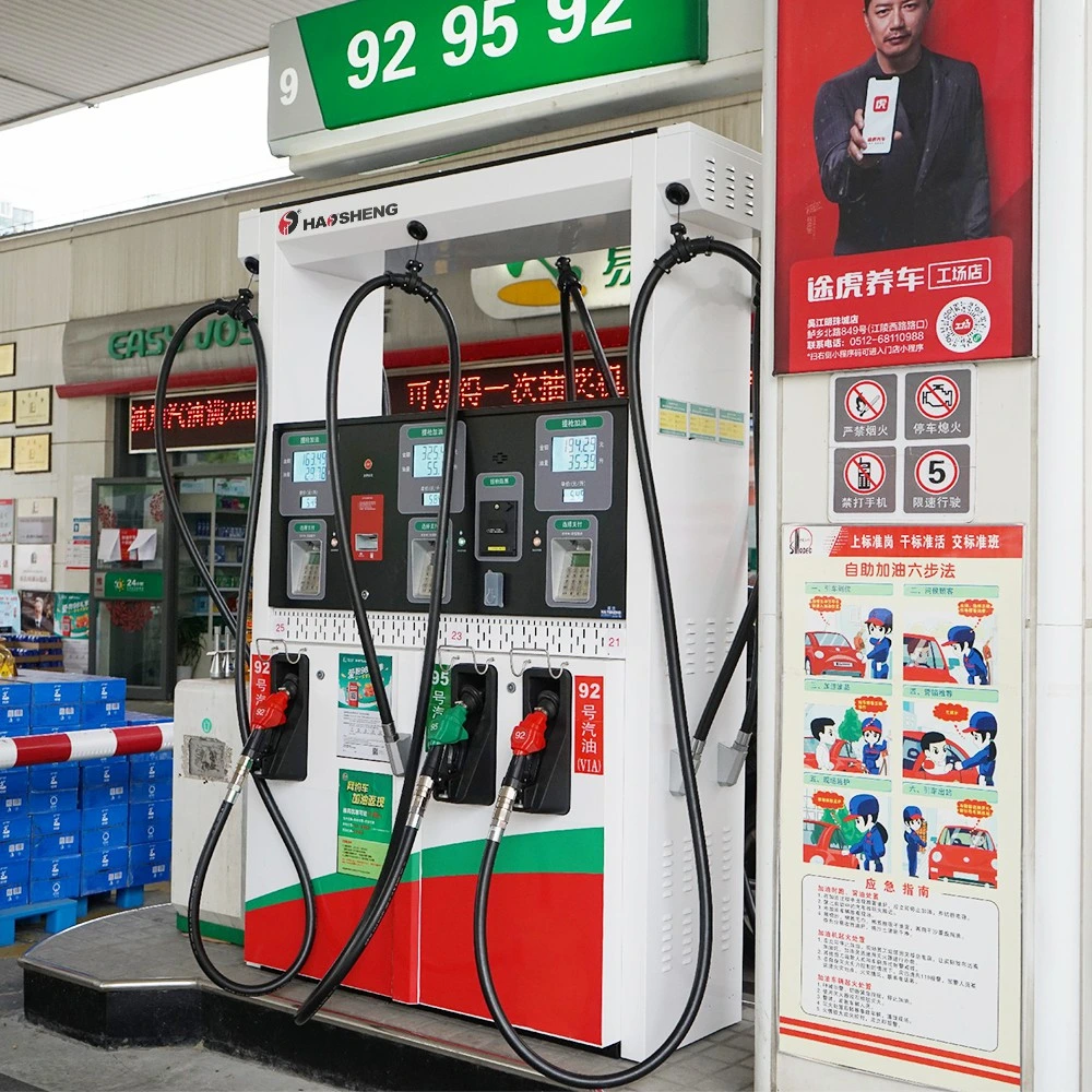 Haosheng Classical Hot Sale H Type 1/2/4/6/8 Nozzles Fuel Oil Dispenser