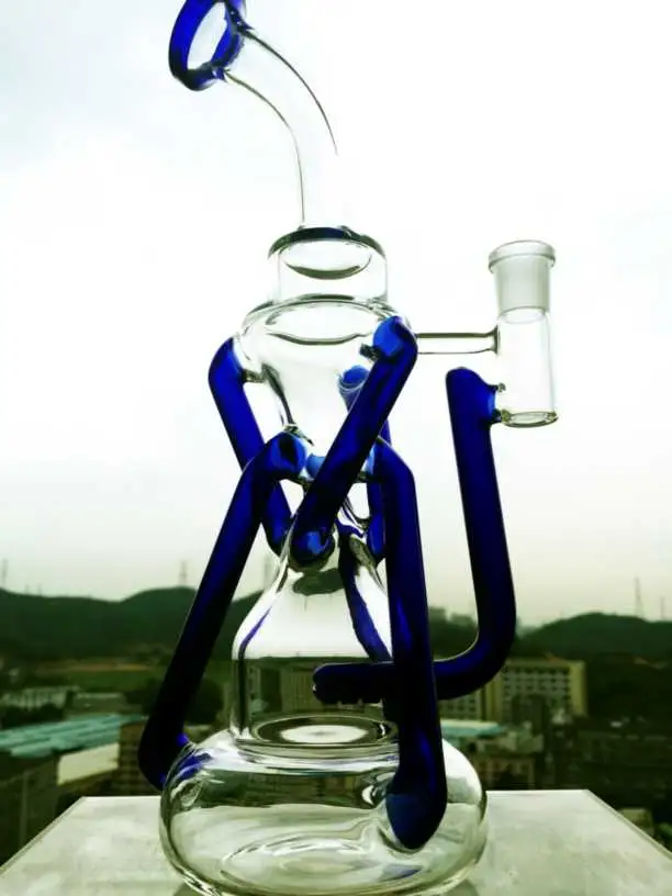 China Manufacturer New Heady DAB Rig Glass Water Pipe, Diamond Glass Wholesale/Supplier Recycler Glass Smoking Pipe