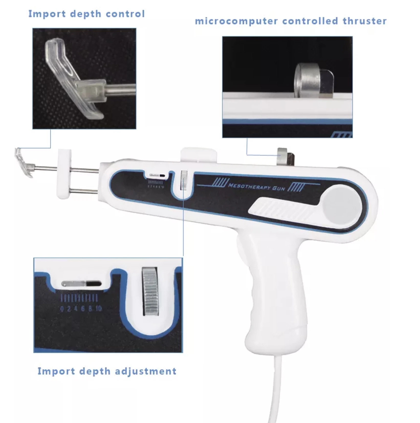 Factory Direct Sale Mesotherapy Gun Injection Mesogun Prp Mesutherapy Injection Skin Smooth Skin Care Skin Water
