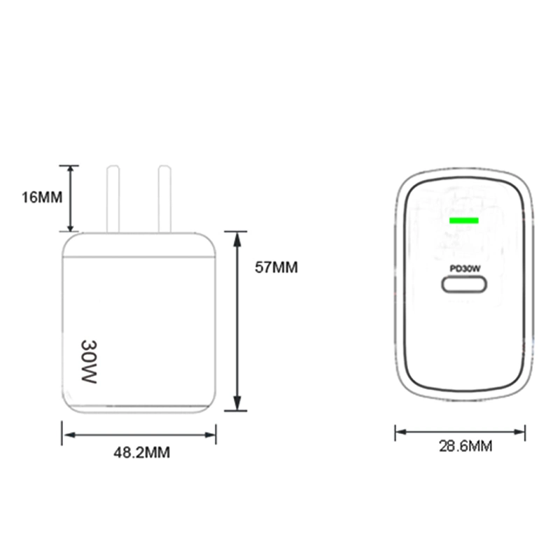 30W Universal Phone Charger Fast Charging QC 3.0 USB Power Adapter Charger