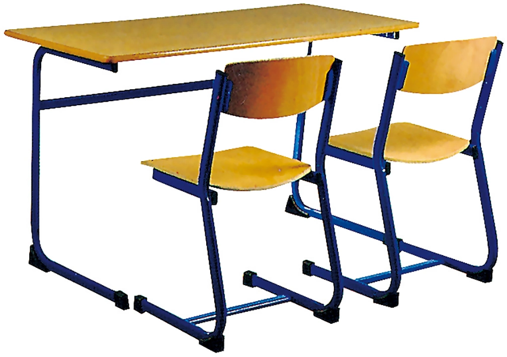 Wooden Detachable Double Student Table and Chair Classroom Furniture (SF-04D)