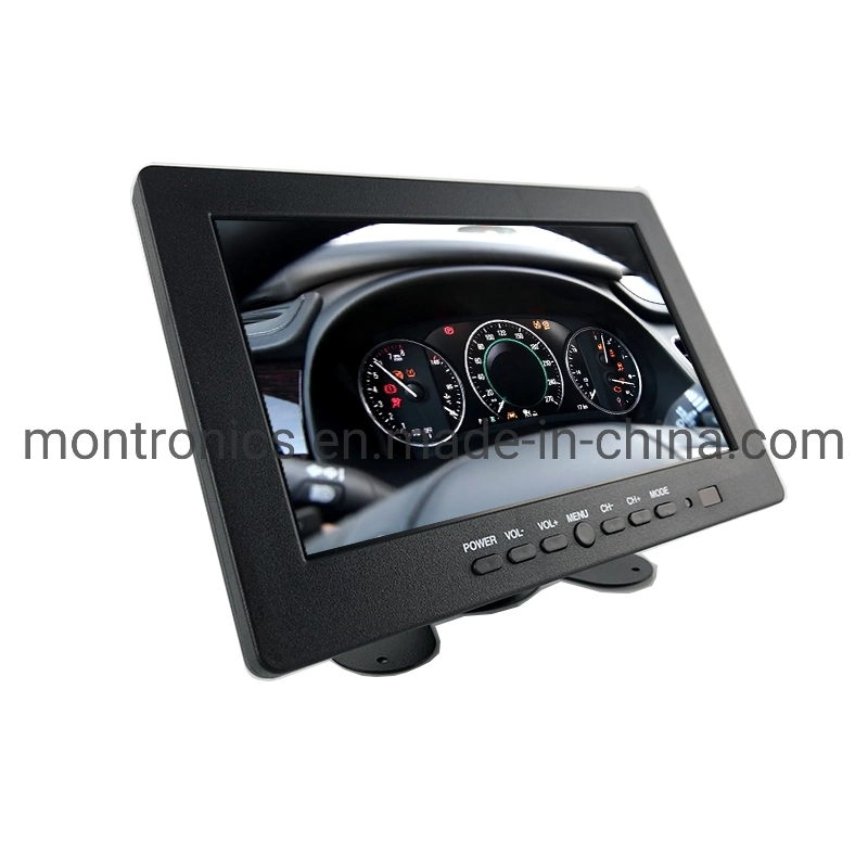 OEM Design Reversing 7 Inch Car LCD Reverse Rear View Monitor with 2 AV Input