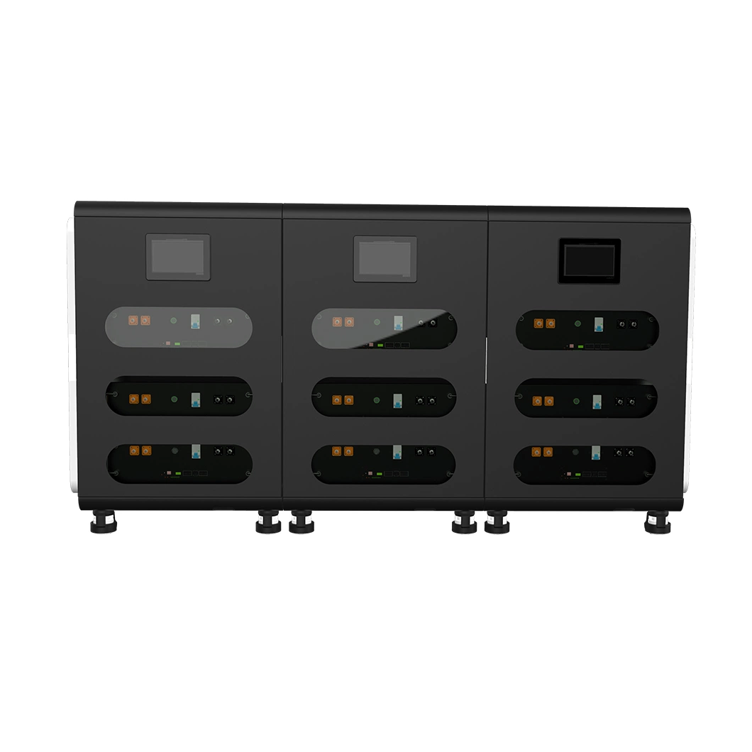 Bateria de 5.12 kW para montagem em rack LCD de 48 V LiFePO4, 4 u Sistemas de armazenamento de energia solar doméstico 51,2 V 100 a 100 V com design modular