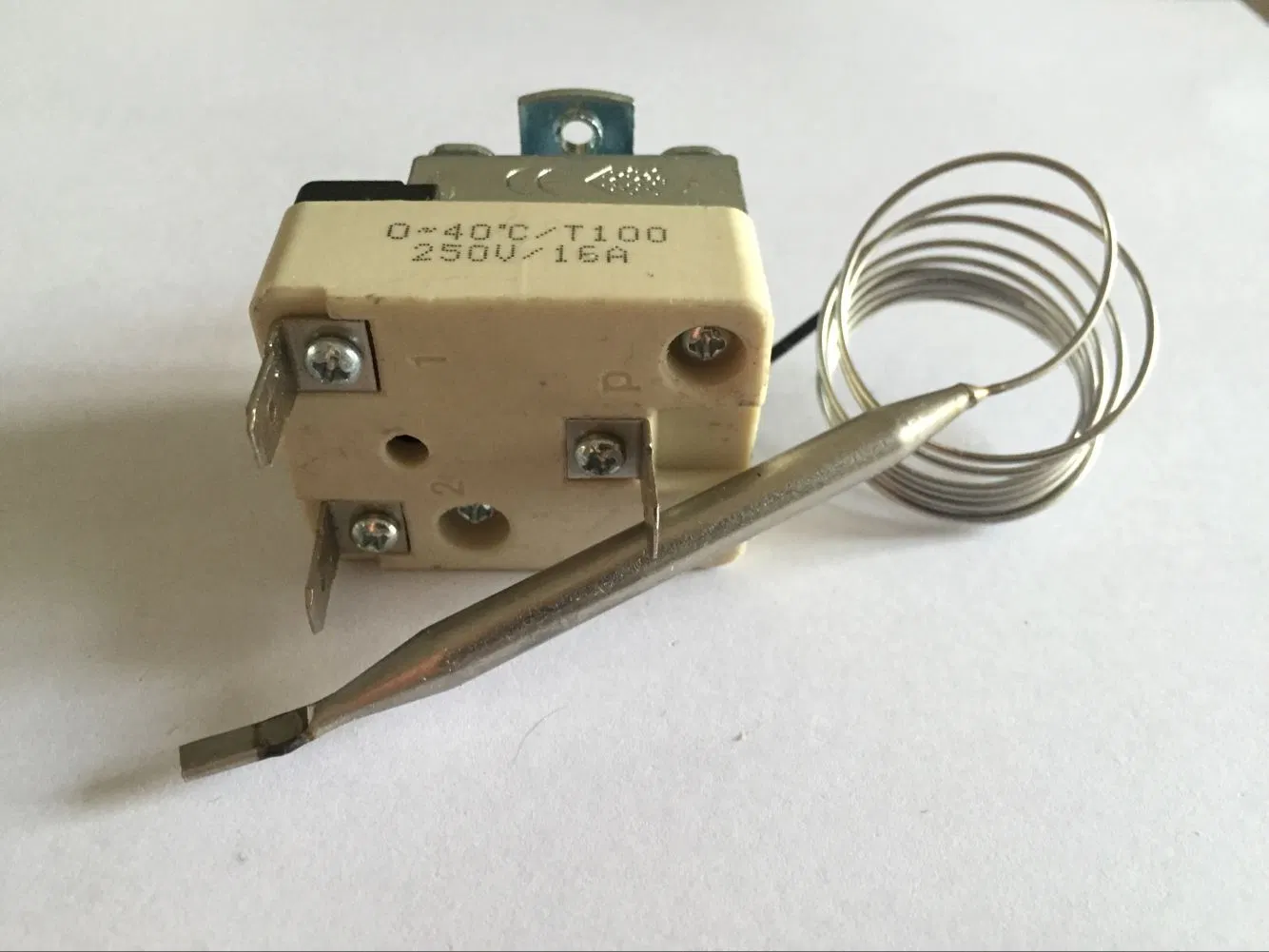Custom Mechanical Water Heater Tempering Switch Capillary Thermostat - 220V Adjustable Temperature Controller for Bathroom