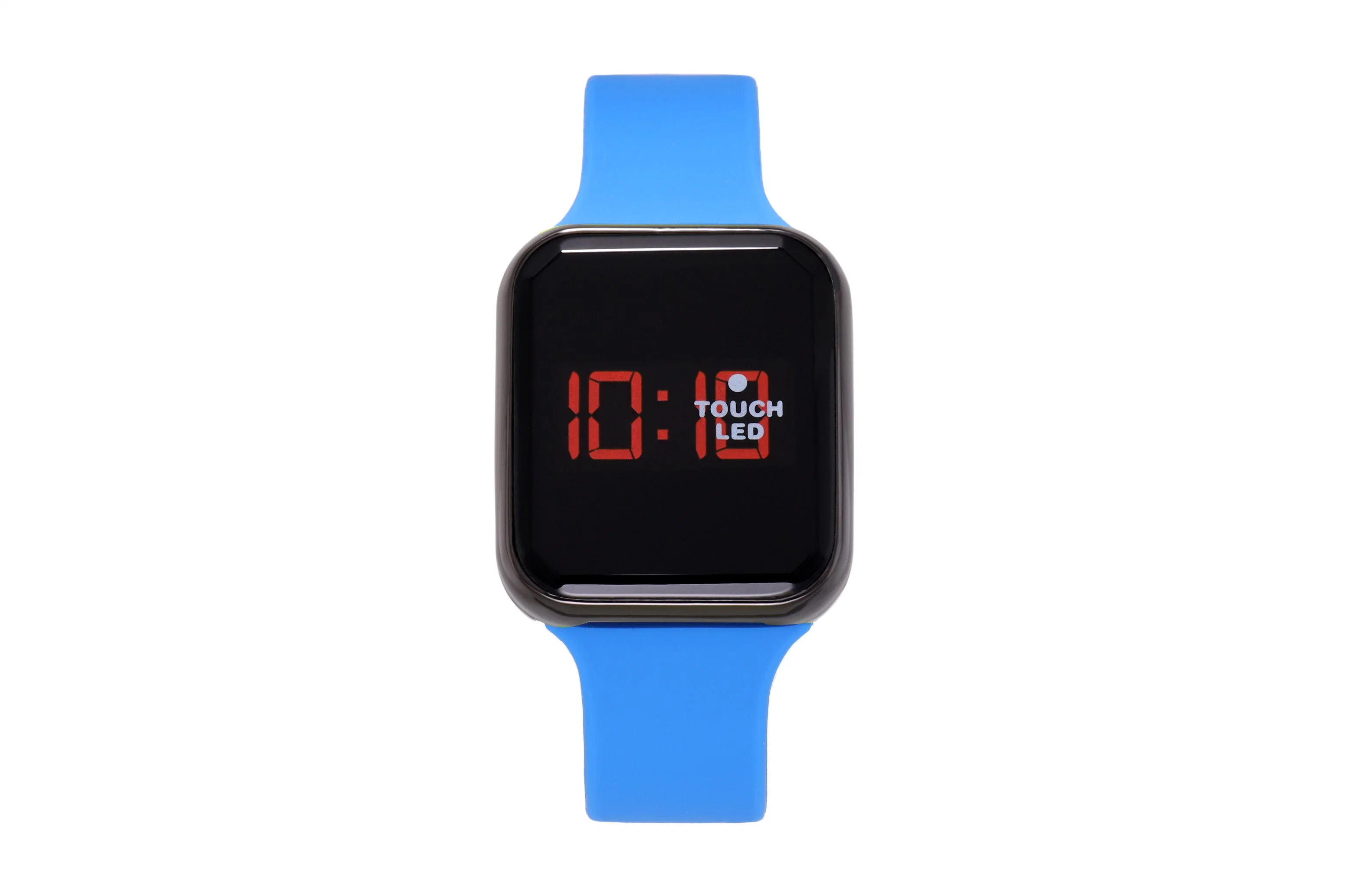 Colorful Silica Gel Strap LED Wrist Digital Sport Watch Touch LED