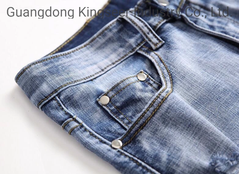 2019 Latest Fashion Blue Stretch Short Denim Men Jeans Ks-D001