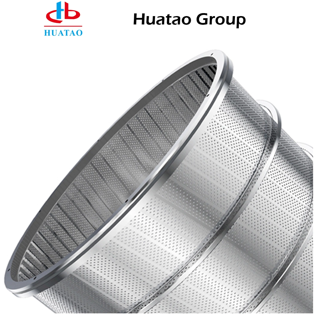 Huatao Waste Paper Pulp Ss 304 316 High Pressure Screen Basket