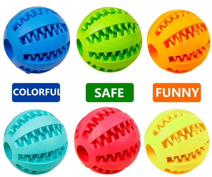 Weiches Gummi Haustier Spielzeug Zahnbürste Reinigung Interaktive Spielzeug Gummi Futtermittel Ball Dog Ball Dog Kauspielzeug Interaktives Haustier Spielzeug