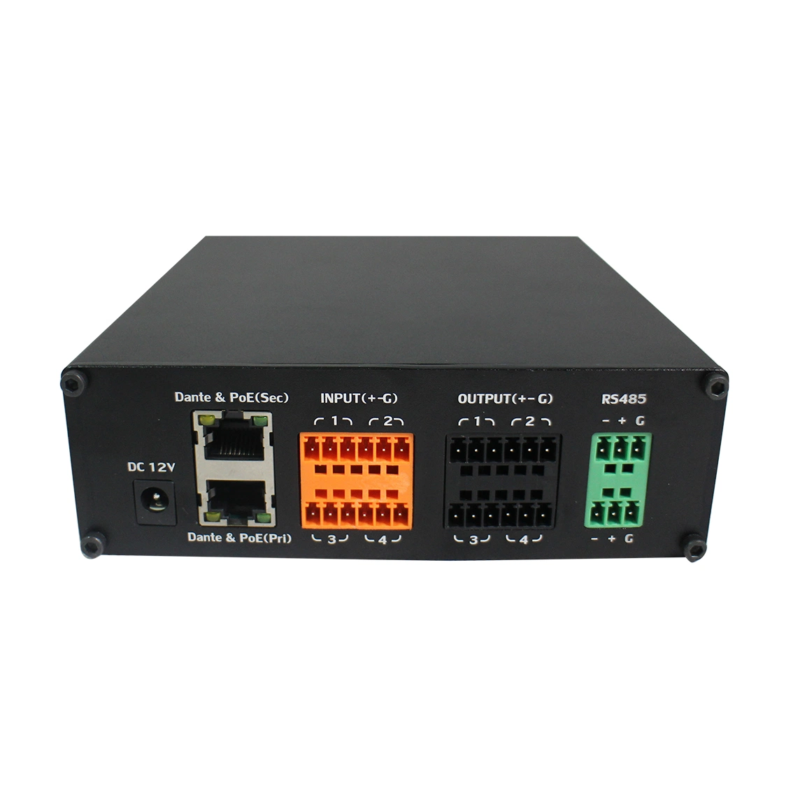 Professional Dante Audio--Dante DSP 0404 Dante DSP Transmitter 4 Balance Input + 4 Balance Output Poe Power Supply PA System