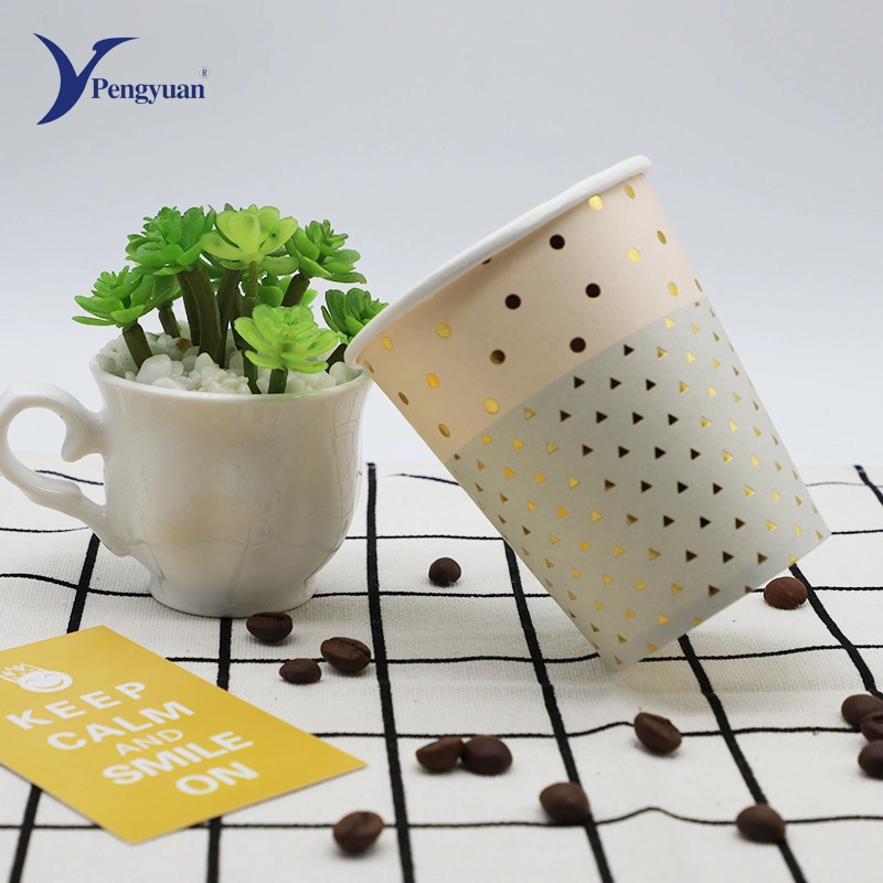 Papel recubierto de PE de taza de café de la Copa de papel Biodegradable PLA café caliente vaso de papel