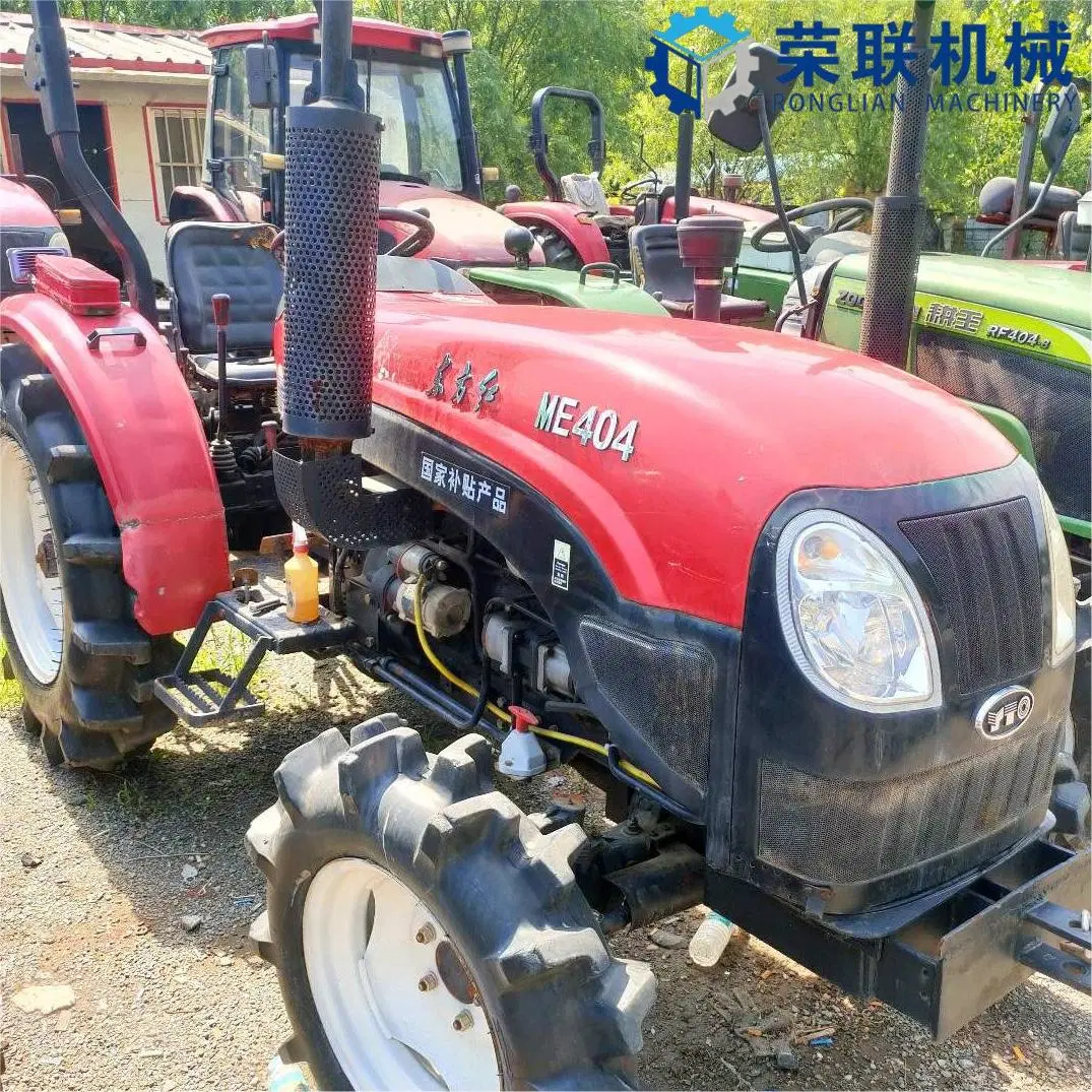 Used Tractor with Plough Farm Yto Me404 40HP Computer Agricultural Machinery