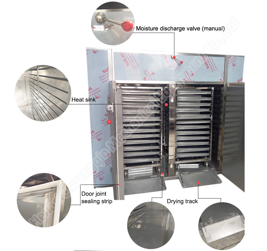 Commercial Herbs Dehydrator Large Capacity Sea Food Dryer Sesame Seeds Drying Machine 24 48 96 Trays Dryer Hot Air Circulating Drying Oven