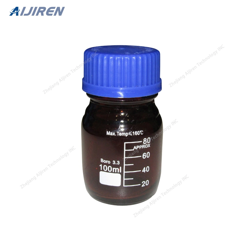 Graduated 100ml Media Storage Reagent Glass Bottle Gl45 Blue Screw Cap Manufacture