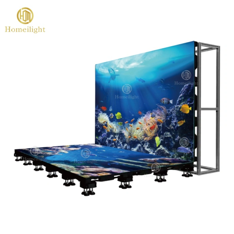 Dance Floor LED Video Indoor P3.91 Interactive Floor Tile LED Display Screen