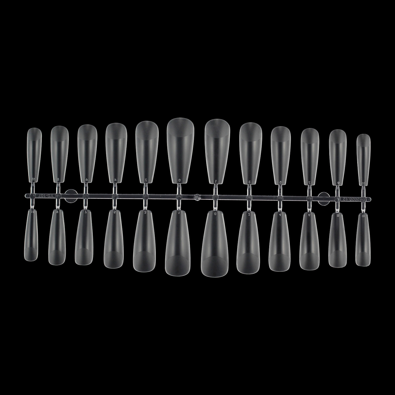 Extra Long Salon Nail Tips Soft Crystal Clear Tapered Square Nails